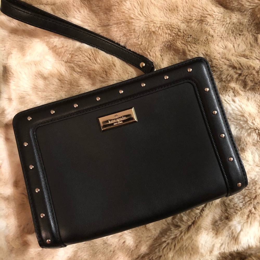 Kate Spade | Black Studded Wristlet